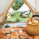 Campsite Tipi-Tent Met Outdoor Cooking Mogelijkheid *