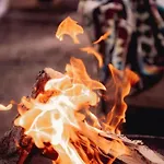 Campsite Tipi-Tent Met Outdoor Cooking Mogelijkheid