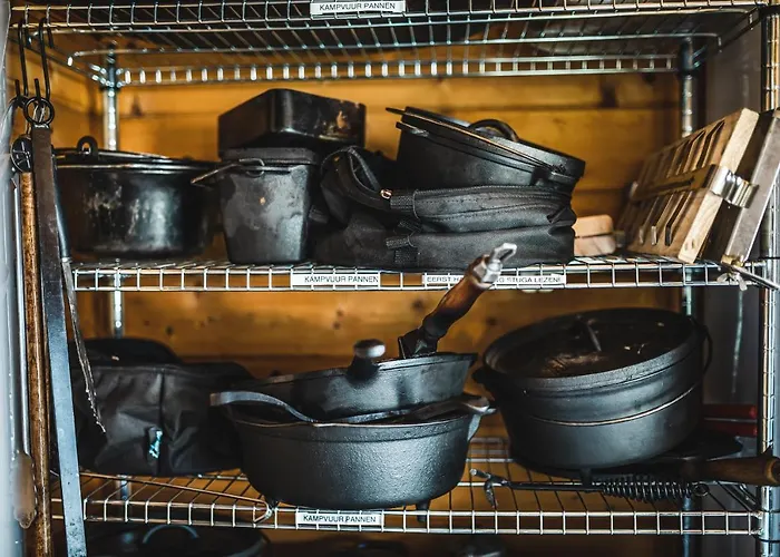 Κάμπινγκ Tipi-Tent Met Outdoor Cooking Mogelijkheid *